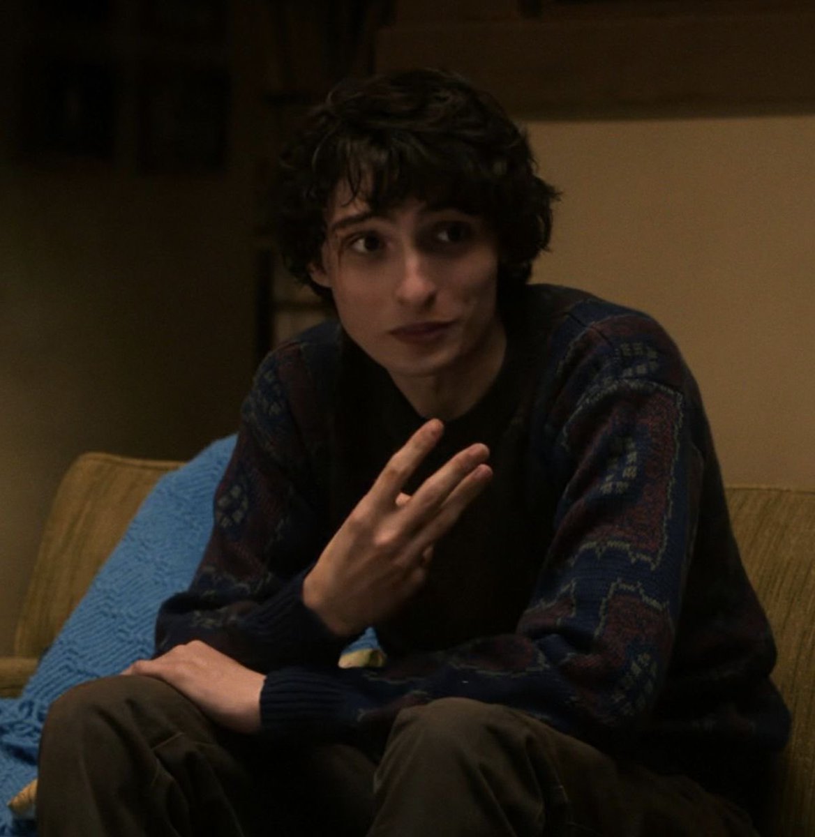 ronancerrr's tweet photo. he was will byers boyfriend maxxing for 5 minutes, imagine if they actually unleashed this beast https://t.co/WaE26JJe2b