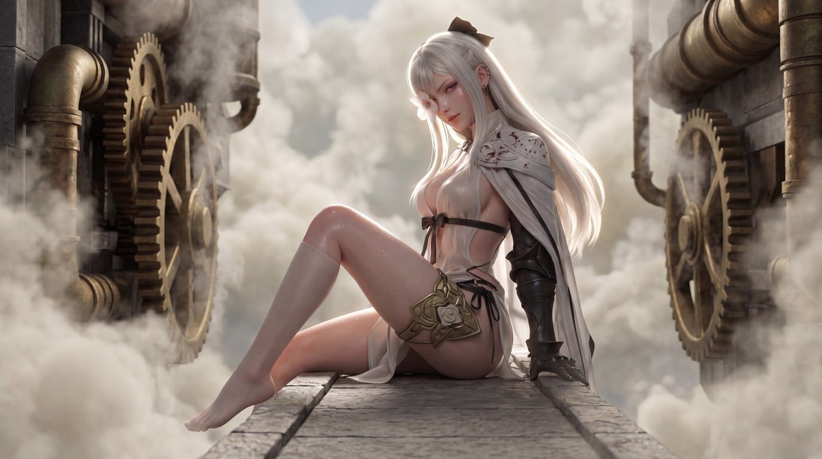 FantasySCAIArt's tweet photo. Zero: The singing goddess who hates her own fan club
Ex-prostitute with a floral eye-sore and a dragon sidekick on a mission to commit mass fratricide
#Drakengard3 #IntonerProblems #ZeroKillCount https://t.co/BNgSZttyKF