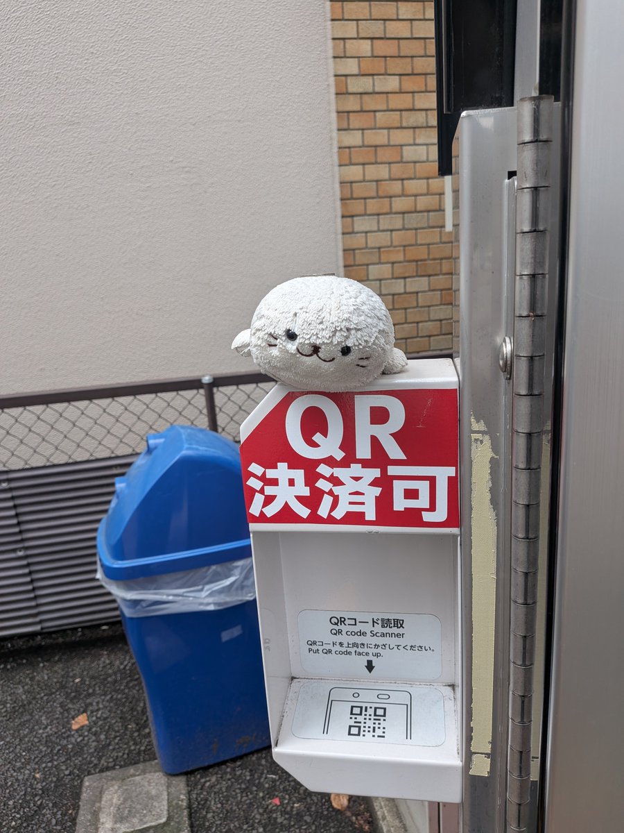 EvUkjLuNENXDz3w's tweet photo. 【拡散希望】
仙台の第一興商のザ・パーク広瀬中央という駐車場のQR決済の機械の上にしろたんが置いてありました。
どうか持ち主の方に届きますように！ https://t.co/2VtK1PDMNq