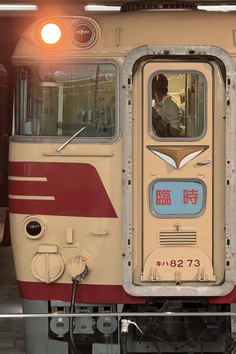 takayamaline48's tweet photo. 今日のキハ82はナゴヤ球場臨仕様。
キハ82公開日はなるべく行くマンです。 https://t.co/3iaM0eMQbc