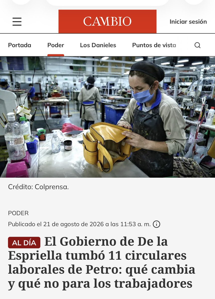 ColomboSweden's tweet photo. ALERTA🚨 
Abelardo le arranca d las manos a los vigilantes la circular Q Petro les había entregado para defender sus horas extras

Sin esa herramienta, reclamar se vuelve más difícil, más lento y más turbio

El patrón gana, el trabajador pierde

Este gobierno no protege al pueblo https://t.co/ywlrkNxQRE