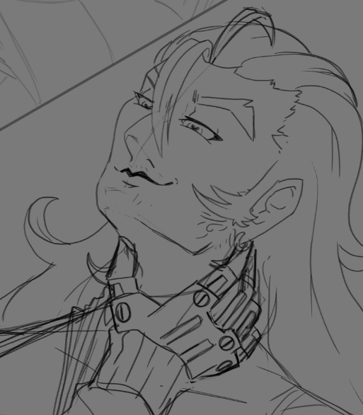 YummyFritter's tweet photo. hands are hard enough to draw without them being robotic send help #wip https://t.co/Vls3mjFC6o
