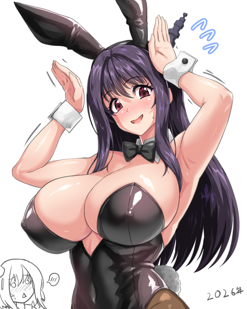 cocoa_exe's tweet photo. 遅れた！
バニーの日！
バニ扶桑姉さま！
#バニーの日 https://t.co/j83cyTAFQl