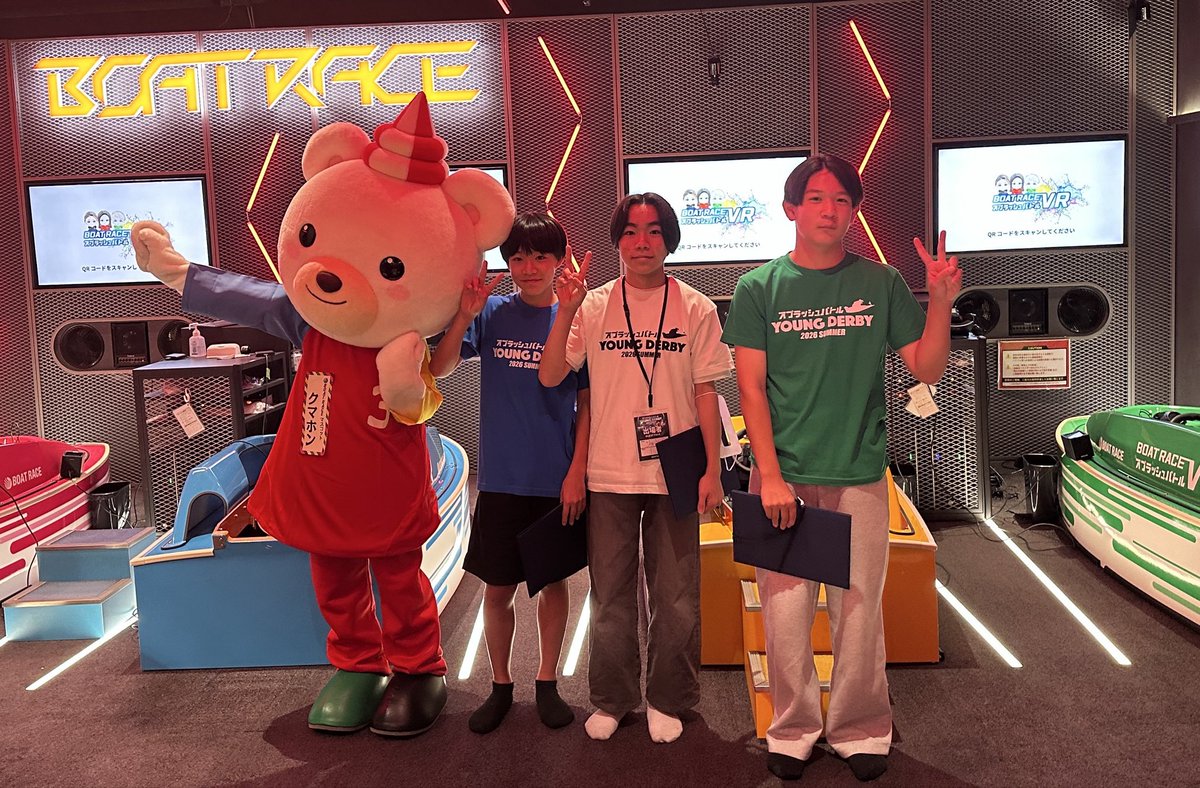 VR_SPLASHBATTLE's tweet photo. 本日は、東京タワーフットタウン1F「BOATRACE VR ARENA」にて、小学生・中学生限定の公式大会『スプラッシュバトルYOUNG DERBY 2026 SUMMER』を開催しました。
初代王者は、りゅうと選手！
優勝おめでとうございます㊗️ https://t.co/zxou3Fa8rC