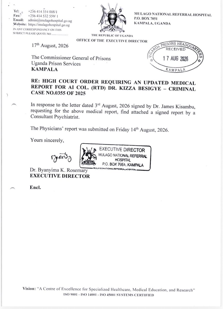 KutoyiKenneth's tweet photo. Uganda, East Africa, Africa and whole World ought to know that a Judge in Uganda is determined to force Dr. Kiza to proceed with an unlawful trial despite a medical report that he is not fit to stand trial. When will whole World intervene to stop this atrocities by Museveni? https://t.co/2w8twhd61L