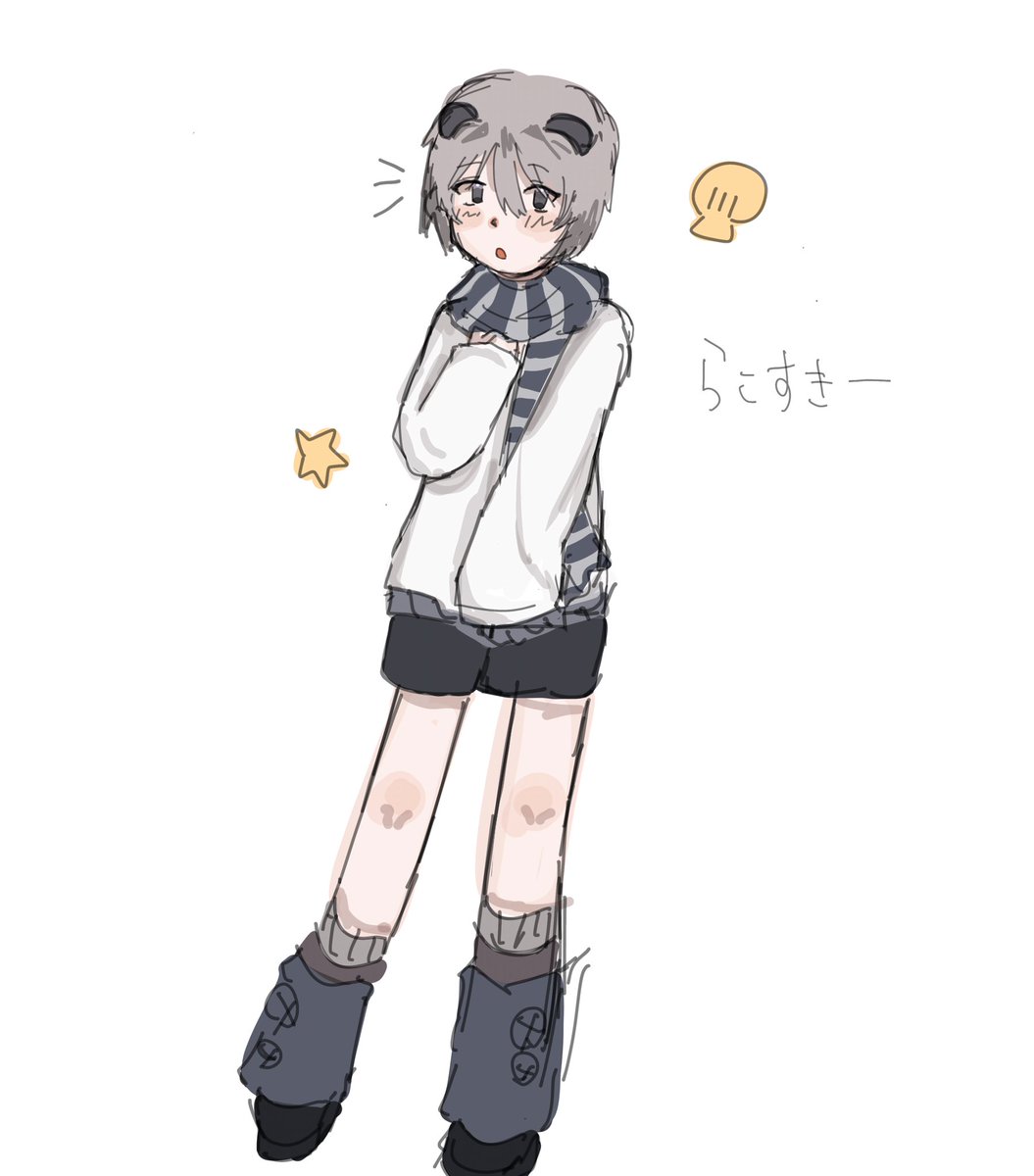 Baaaaaaalu's tweet photo. らこすきー

※自デザ
#50人イラフト https://t.co/ZTNDe6hv4Q