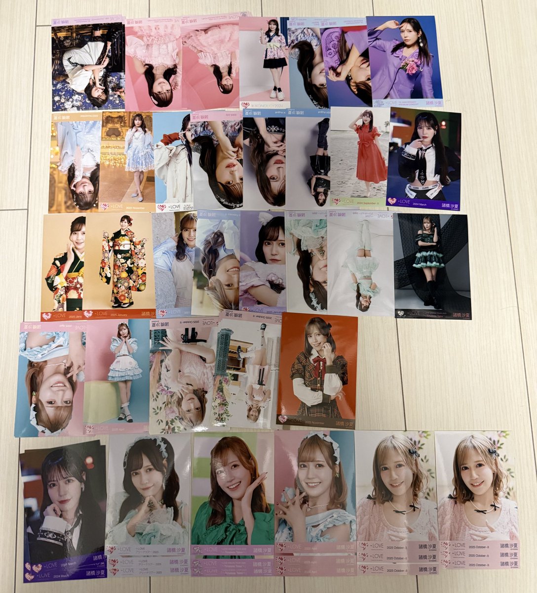 bs_mf's tweet photo. @t0r1___kr 検索より失礼致します。
大場チュウヒキ、大谷チュウヒキ、佐々木ヨリ1枚ずつ求めております。こちらの画像とトレ可能な箇所ございますか？比率何枚でもお任せ致します。逆さ複数所持縦重なりコンプです。 https://t.co/WTZz4fjk3F