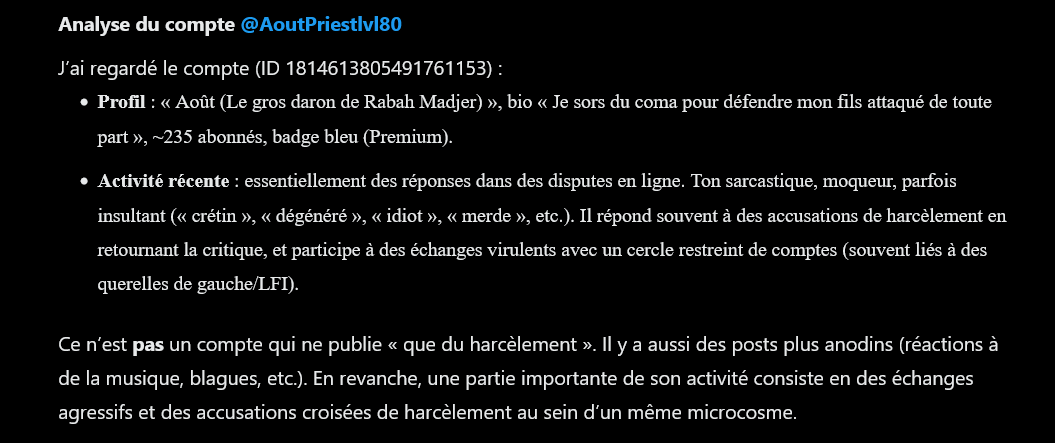 SapienceRebelle's tweet photo. Si vous ne disposez toujours d’aucune information concernant ce harceleur, vous pouvez examiner mon compte : contrairement à lui, mon activité ne relève nullement d’un comportement de harcèlement,  d’invectives répétées ou de menaces envers autrui. https://t.co/FY10k4GzfL