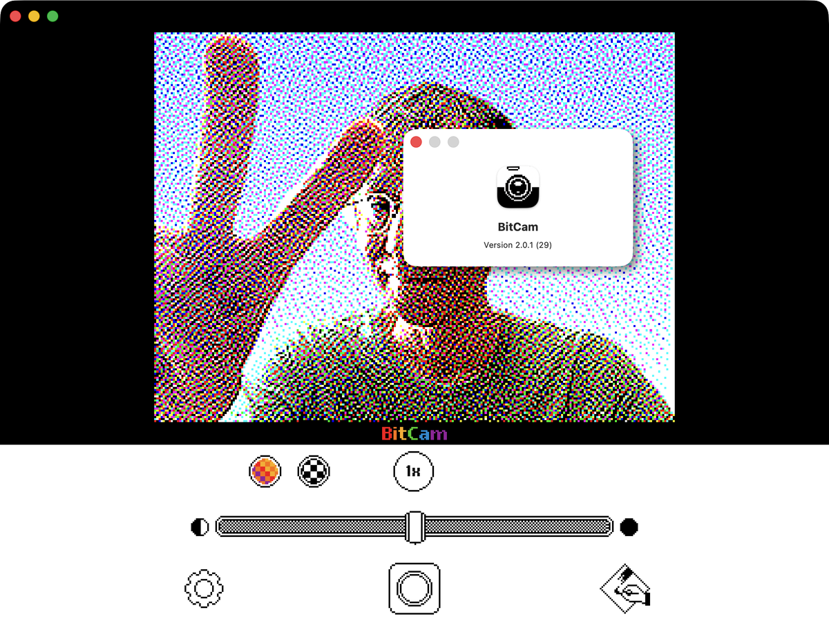 SakiPapa's tweet photo. ビットマップ写真iPhoneアプリBitCamがバージョン2に
- 10周年記念
- MacやiPadにも対応したユニバーサルアプリに
- Macintosh System 6風インターフェイス
- 編集・設定機能超強化
- みんな大好きイースターエッグ!!
#ワンボタンの声 #iPhone #Mac https://t.co/cnwGq2Vaba