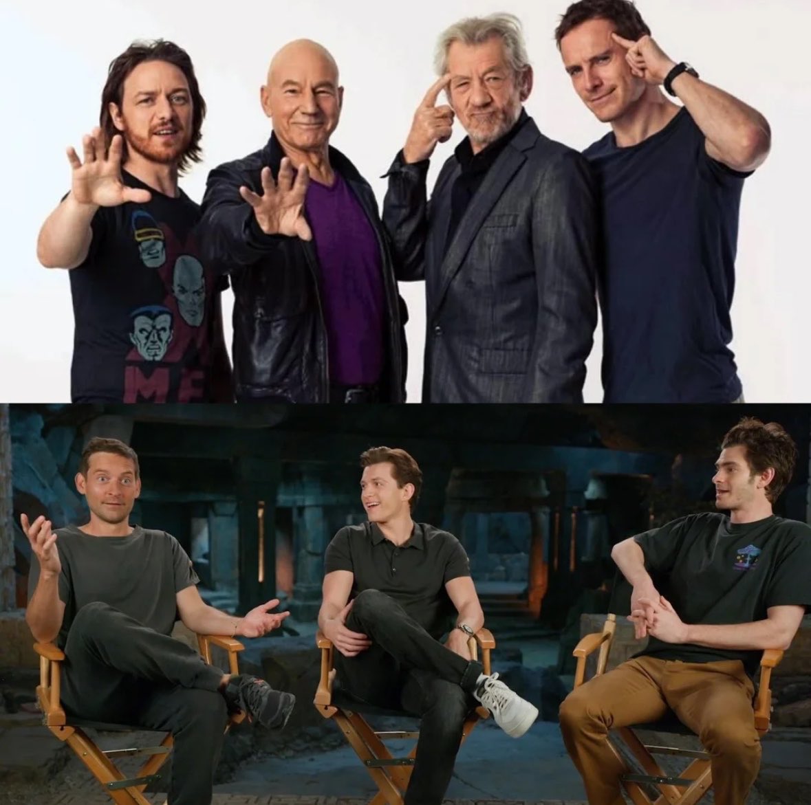 welovesweetboy_'s tweet photo. we all agree that spider man, professor charles xavier &amp; magneto are the only characters who never had a bad casting right? https://t.co/V2lCXwPKPm