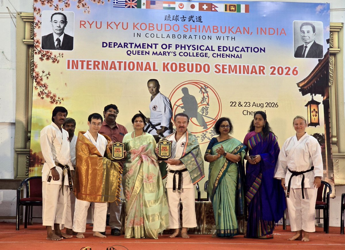 Sowmiyanbumani's tweet photo. சென்னை - இராணி மேரி கல்லூரியில் நடைபெற்ற "INTERNATIONAL KOBUDO SEMINAR-2026" நிகழ்ச்சியில் பங்கேற்று சிறப்புரையாற்றிய போது.! https://t.co/kyCAmdsaE5