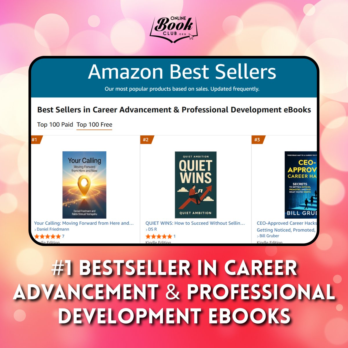 TwBookClub's tweet photo. Wow! 🤩

In less than 24 hours, yesterday’s Book of the Day, “Your Calling” by Daniel Friedmann and Rabbi Shmuel Yeshayahu, has hit the #1 bestseller position in two categories on Amazon.

Follow the Author: @GenesisandScien 

Hurry and get your copy NOW: 

https://t.co/Ema0ukS8OJ