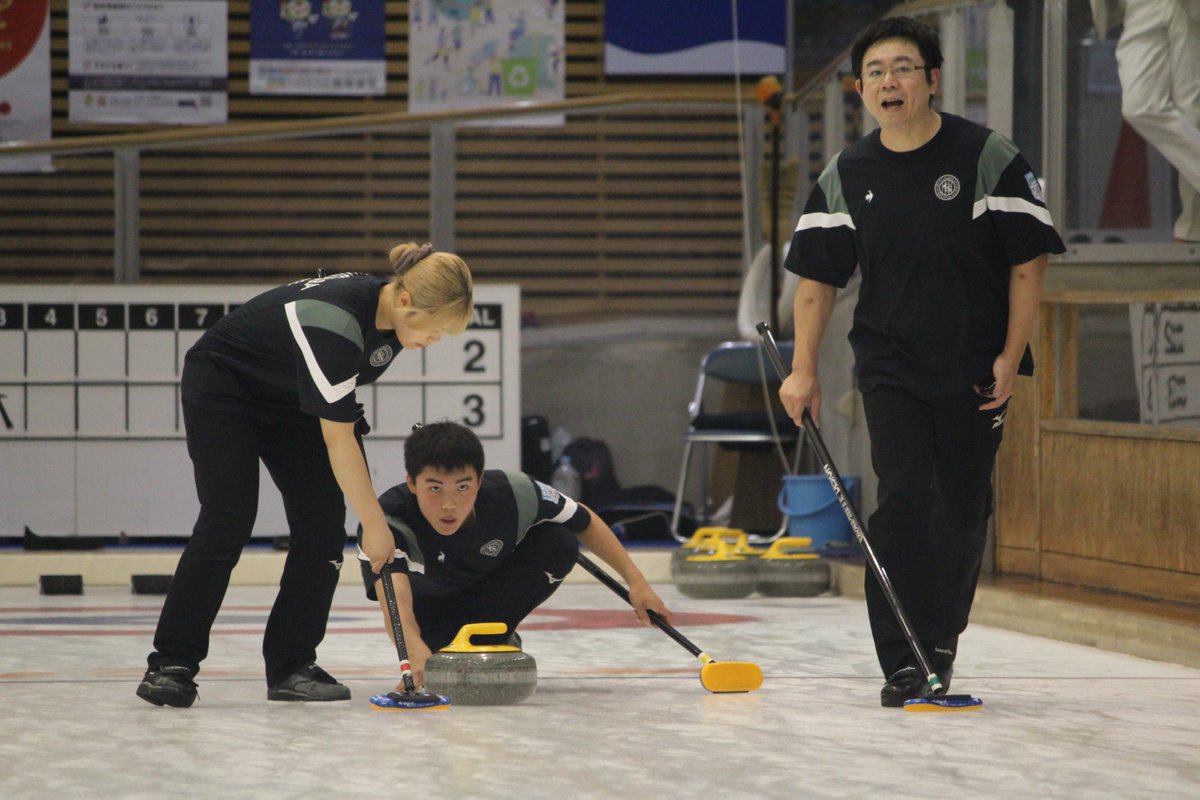 japan_curling's tweet photo. 【第7回日本ミックスカーリング選手権大会】
競技7|
チーム愛知 6-8 Team Iwate
北海道大学 7-4 チーム若林
チーム戸沼 3-7 チーム山口
妹背牛協会 4-9 チーム市坪
#jmxcc2026 #curling https://t.co/eFBHWXkFZ5