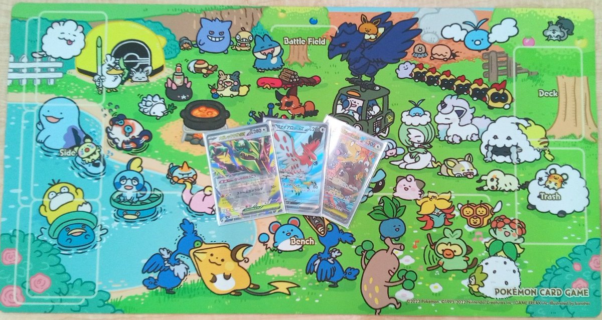 MPgotenba's tweet photo. メディアポリス御殿場店よりお知らせ
本日行われた
#ポケモンカードゲーム      
『トレーナーズリーグ(オープン)』
大会結果です！
優勝:りゅうさん【メガレックウザ】
おめでとうございます🎉
 次回の開催は8/30 #トジムバトル となっております😊 https://t.co/hThcoboH0q