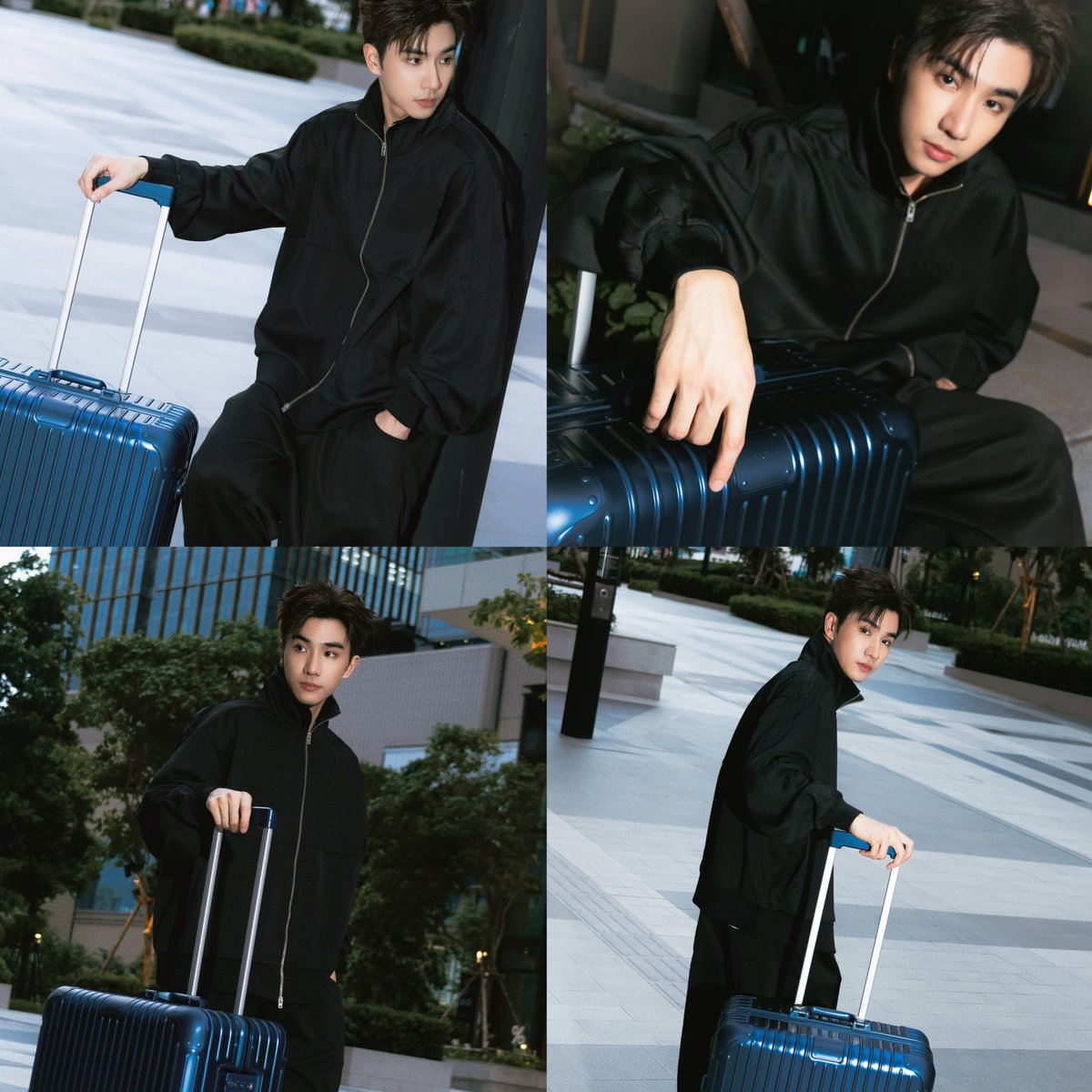 psiluvvu's tweet photo. คุณเพิร์ธกับ @RIMOWA ลุคลัคชูมาก เข้ากันสุดๆ🤲🏻🖤

#Perthtanapon 
#rimowa #rimowaoriginal https://t.co/bYfPwj9M0l