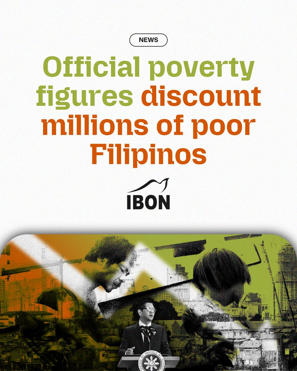 IBONFoundation's tweet photo. Accdng to govt stats, a family earning even slightly more than Php14, 634 monthly is officially considered non-poor, without considering the high costs of food, housing, electricity, transportation, education, healthcare and other basic expenses. 

Read: https://t.co/aMZ7Nkz2Or https://t.co/r1SpWJKkaV
