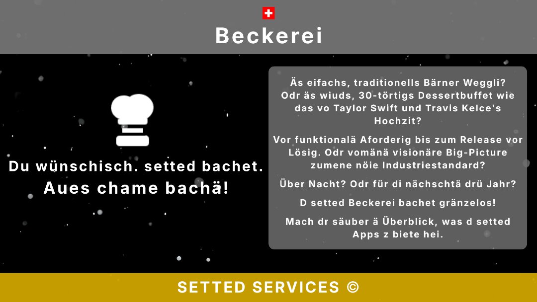settedX's tweet photo. Au di Produkt 🍩 🧁 🍪 🎂 us dr setted Beckerei si sooo köschtläch 🤤 https://t.co/kSsBzYeKeJ