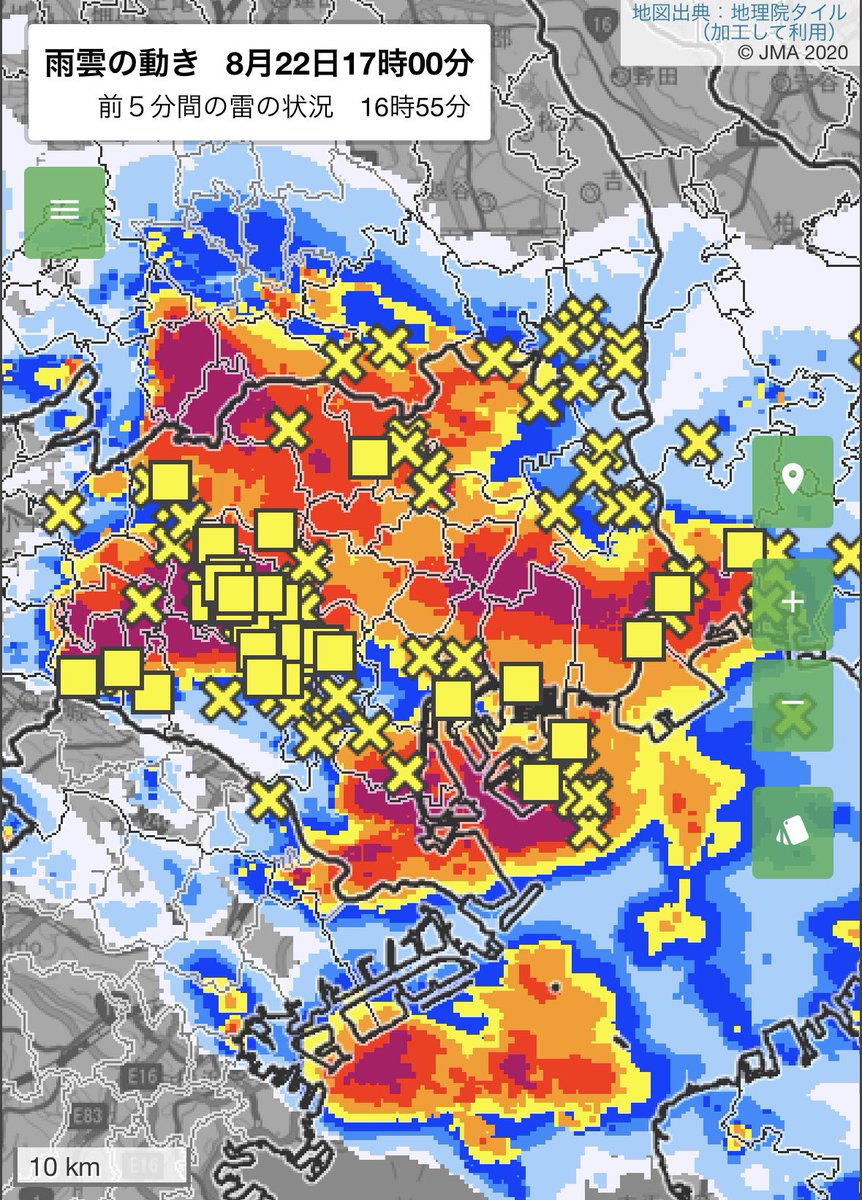 arakencloud's tweet photo. 東京都心で積乱雲が発達しています。
天気の急変にお気をつけください。 https://t.co/wFuCzAnWce