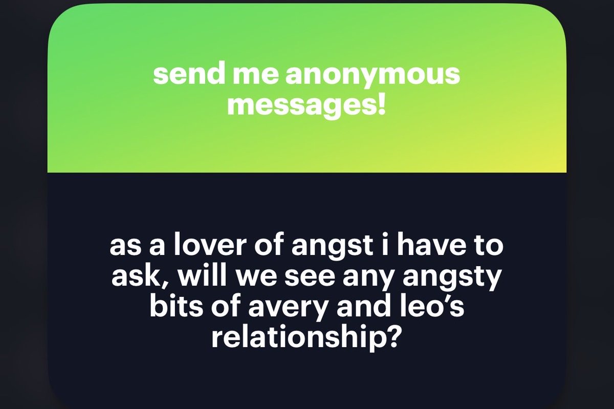 thealmightyavo's tweet photo. ooh?? you know i’ve never thought to do that to them because there is so much angst everywhere else i was leaving them pure. you want them to suffer too?!? you must love pain 😭 https://t.co/3YM890y5UQ