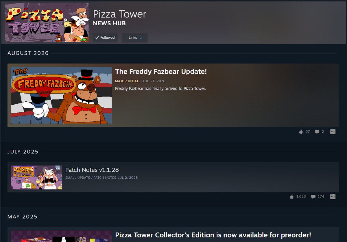 GiddyKitty_real's tweet photo. no fucking way... #fnaf #fivenightsatfreddys #pizzatower https://t.co/5WITfr2BlL