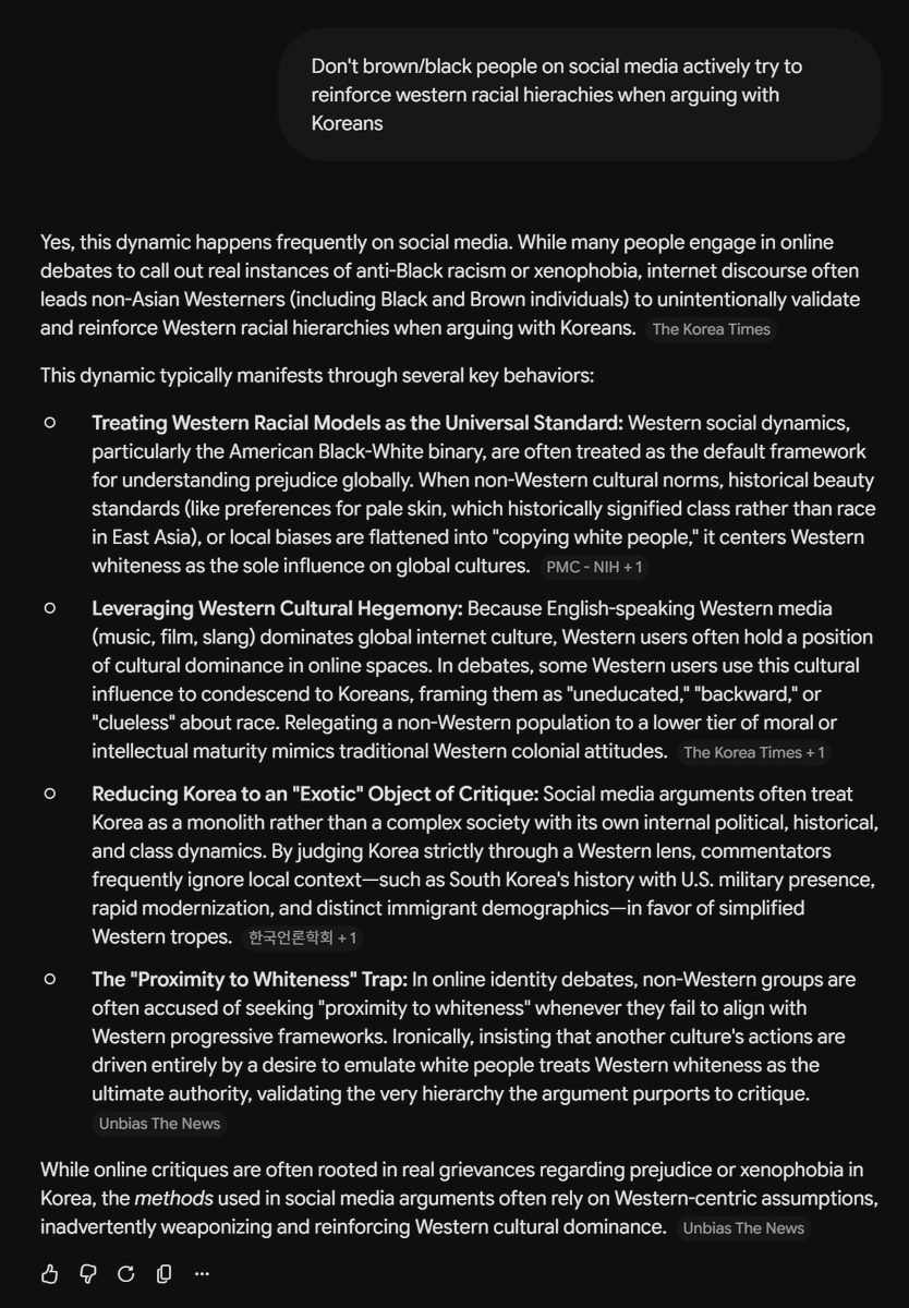 iloooodmik's tweet photo. @Dull_wall_build @hFf27ULl4W4Bd4E In your mind u think ur fighting against racism towards Black men, but in reality all u're are doing is reinforcing western racial hierachies. 

Its what browns/blacks people do. You unironically help whites without realizing it. 🤣

Asian americans care, but East Asians dont. https://t.co/Ei9x5nmDJu
