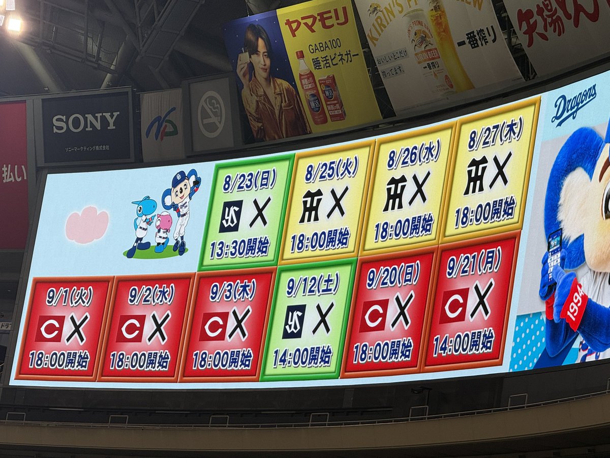 NUCB's tweet photo. 中日ドラゴンズ　今シーズン
バンテリンドーム完売致しました https://t.co/GmpW7opERp