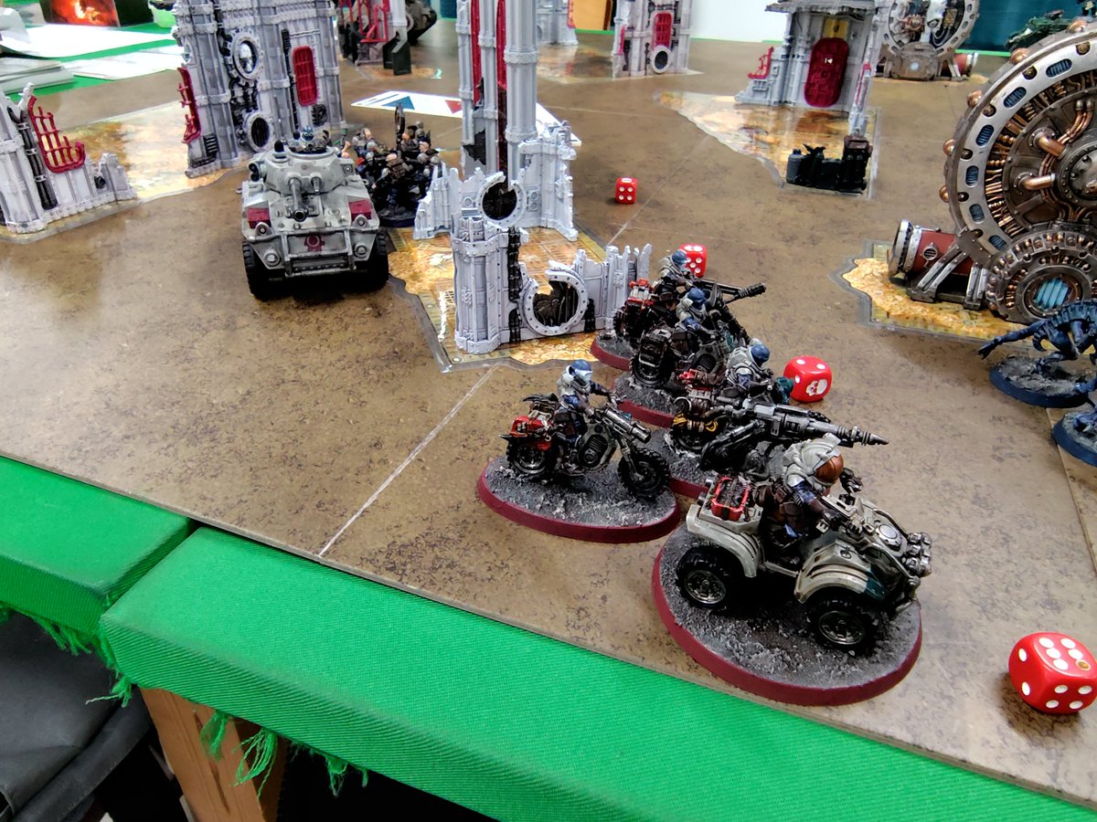 ProjectMf2's tweet photo. (ﾟ∀ﾟ)/トーナメントの熱気にも負けず、ミニ森でも「ＷＨ40K」が続々バトル開始♪ https://t.co/ARd9lJAsIl