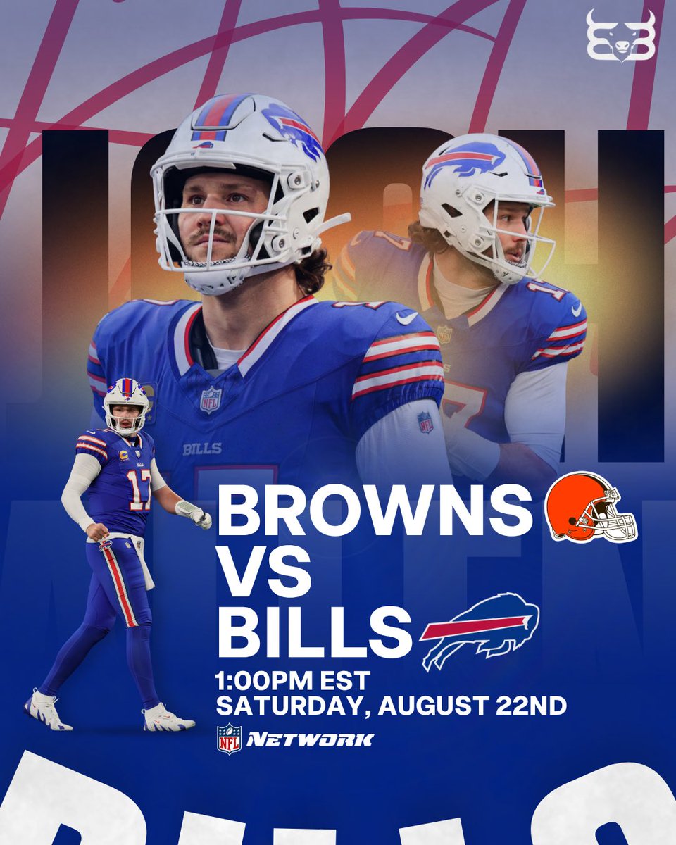 BuiltInBuffalo_'s tweet photo. ITS GAME DAY!! Preseason Week 2

#Bills vs #Browns
1pm • Huntington Bank Field

Let’s Go Buffalo! 🦬 

#BuffaloBills #BillsMafia #GoBills https://t.co/C13p7v7xbG