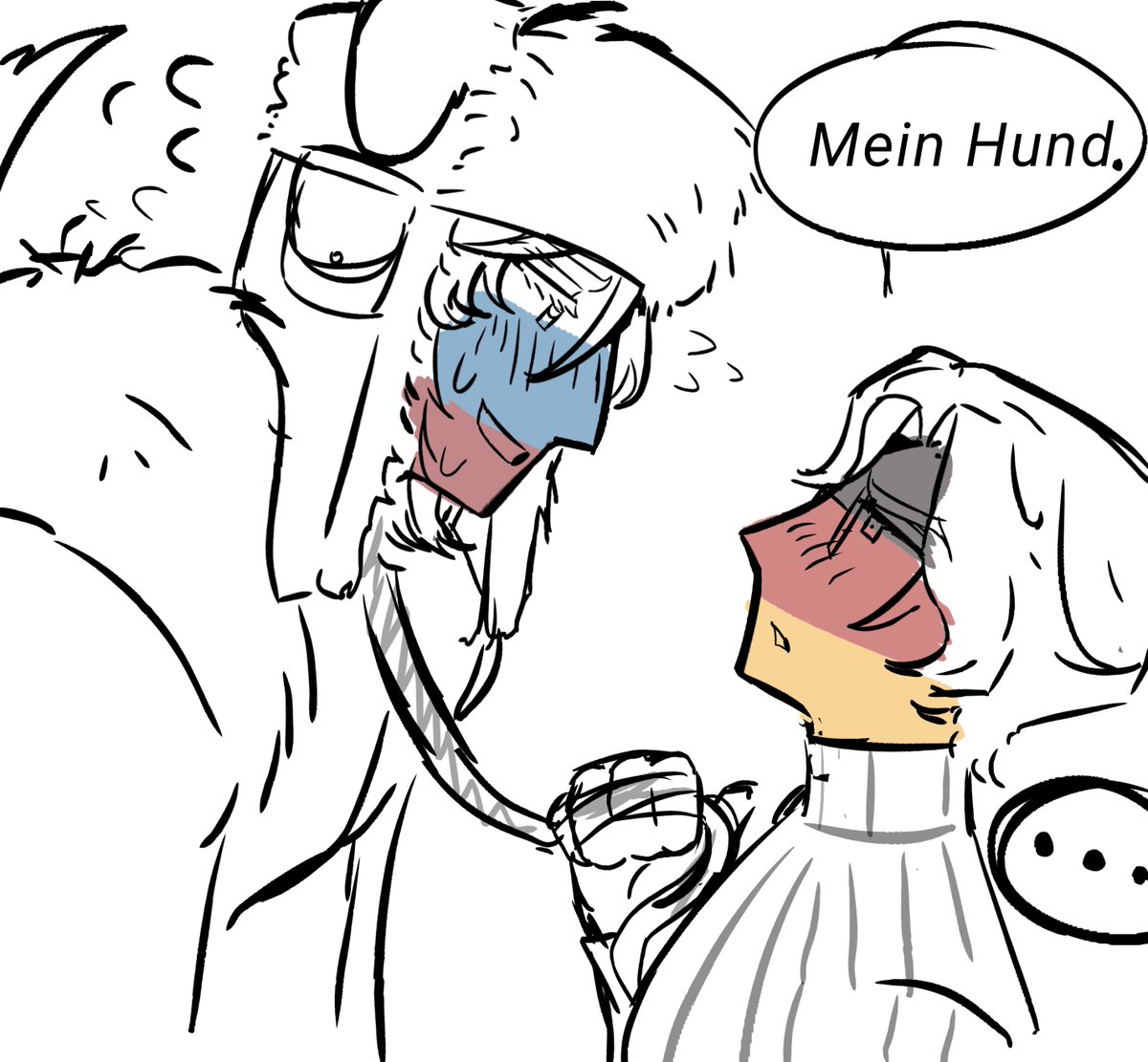 _the_333_'s tweet photo. "dog"
.
.
(#russia and #germany doodle)
#countryhumans #rusger #gerRus https://t.co/BUpUuKXEdg