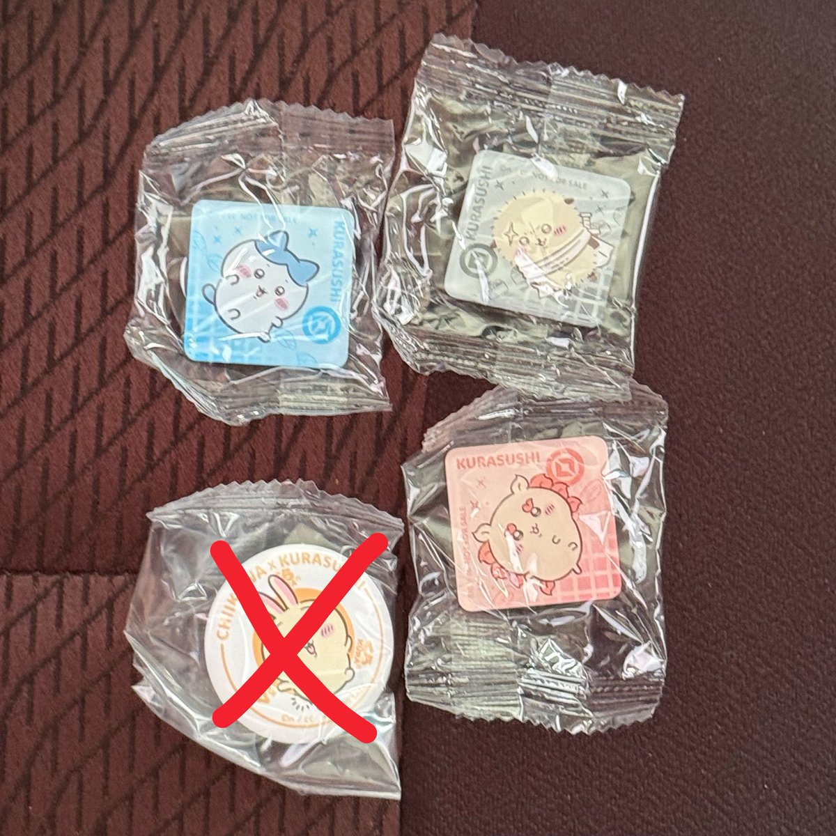 tr__2s's tweet photo. ちいかわ くら寿司 ビッくらポン 交換 

譲 くりまんじゅうフィギュア
ハチワレ 缶バッジ
ハチワレ ラッコ シーサー マグネット

求 モモンガ 異種 〇

フィギュアはフィギュア同士の交換のみ
郵送交換希望です
お気軽にお声掛けください🍀 https://t.co/MIKuaMXArt