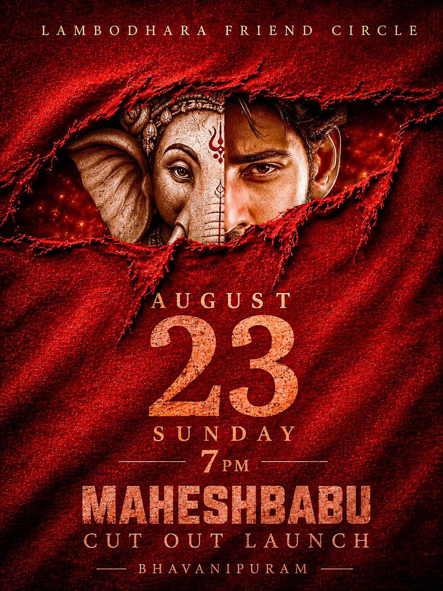 SaicharanMb02's tweet photo. Get ready Bezawada boys repu Sharp 6pm ki ocheyandi chill avudhm🔥🔥

#Varanasi @urstrulyMahesh https://t.co/Hg4sEBOGA6