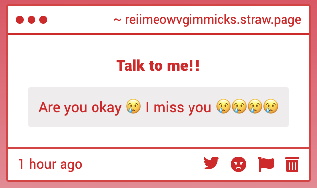 ilysmscara's tweet photo. yes why do you ask yes why I am okay haha are you worried about me aww you're thinking about me I love you
https://t.co/DcStZl7rAY https://t.co/d7zN0uBC5x