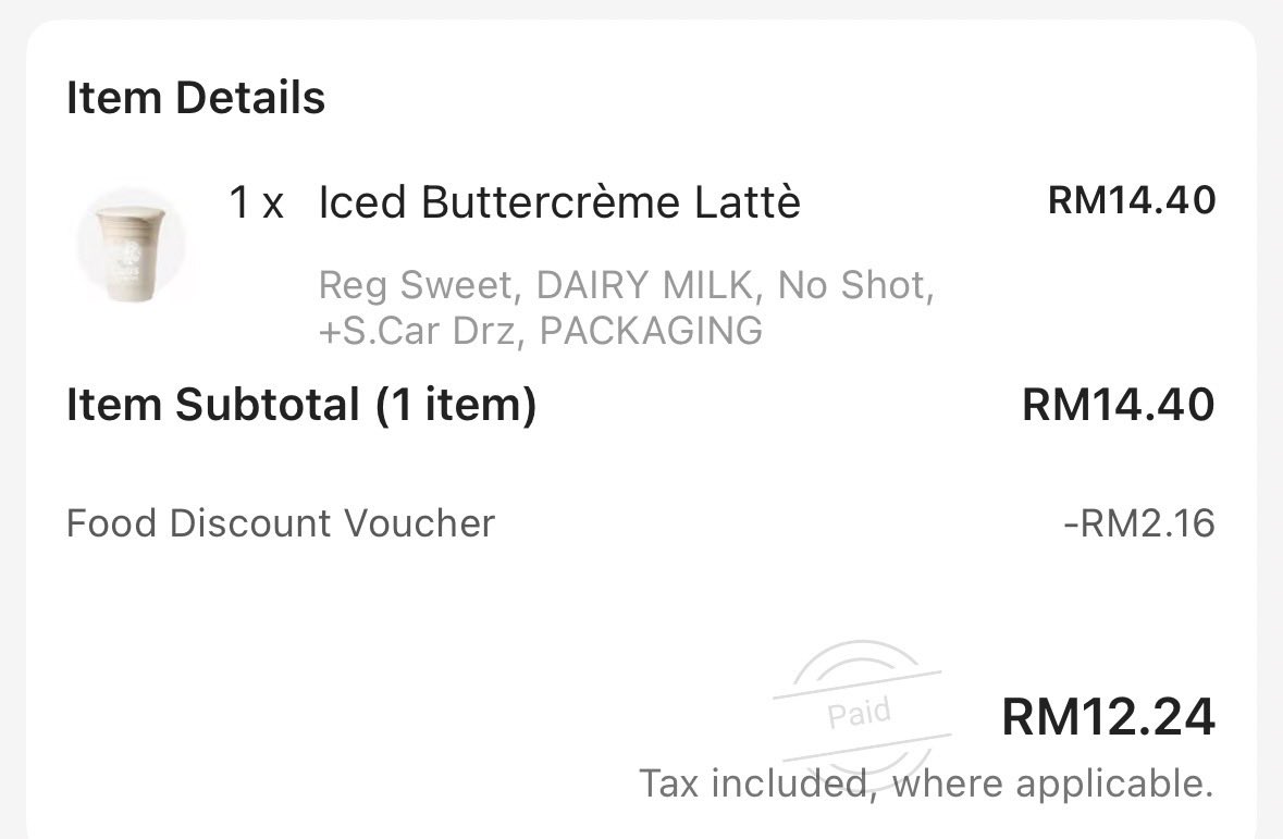 d33active's tweet photo. claim voucher dulu tau sebelum order

iced buttercreme latte: ni rasa creamy
🔗https://t.co/zWpmPLR8AA

iced buttercreme spanish latte: ni rasa coffee dia lagi kick
🔗https://t.co/qdF0Ddh9at https://t.co/JutmuRnkZC
