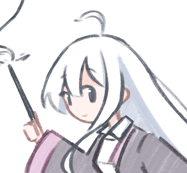 tensofu's tweet photo. elaina in progress #魔女の旅々 https://t.co/pmJECyL3jG