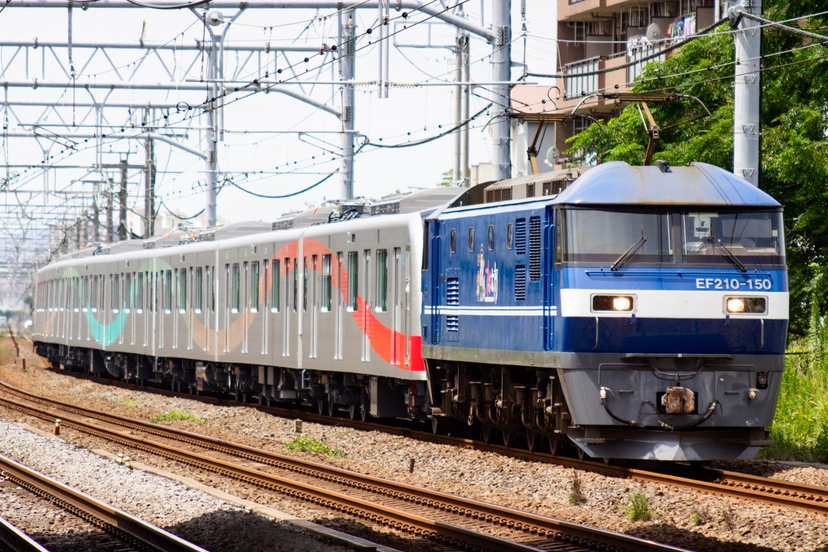 KENTO_JRF's tweet photo. 2026/08/22 8860ﾚ? EF210-150+西武40000系48101編成 @辻堂・真鶴 【西浜松▶︎横浜羽沢国大】
本日お会いした同業者の皆さまお疲れ様でした https://t.co/sbGis1hbQs