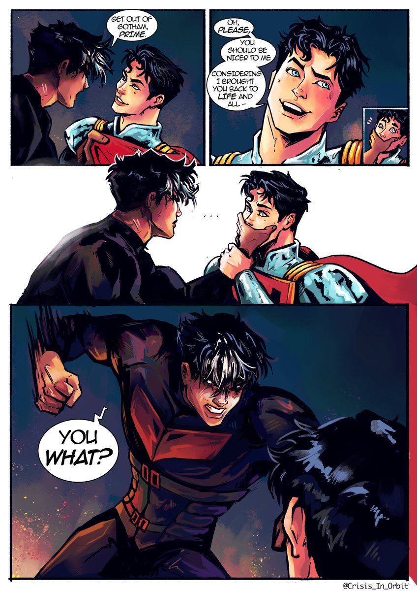 Crisis_In_Orbit's tweet photo. LET. THEM. MEET.

#PrimeHood #SuperboyPrime #JasonTodd #RedHood https://t.co/vs3c7ewtiH
