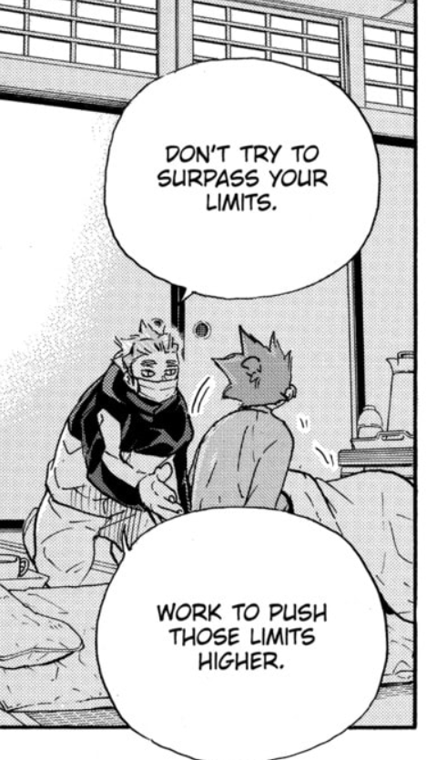 belatinysun's tweet photo. even though it's going to break my heart, the moment i most want to see animated in the next movie is the fever scene... Takeda's deep words and Shoyo gaining even more insight into himself, into what he needs to do next to not be the defeated anymore, but a real winner https://t.co/rVUrTqhZgy