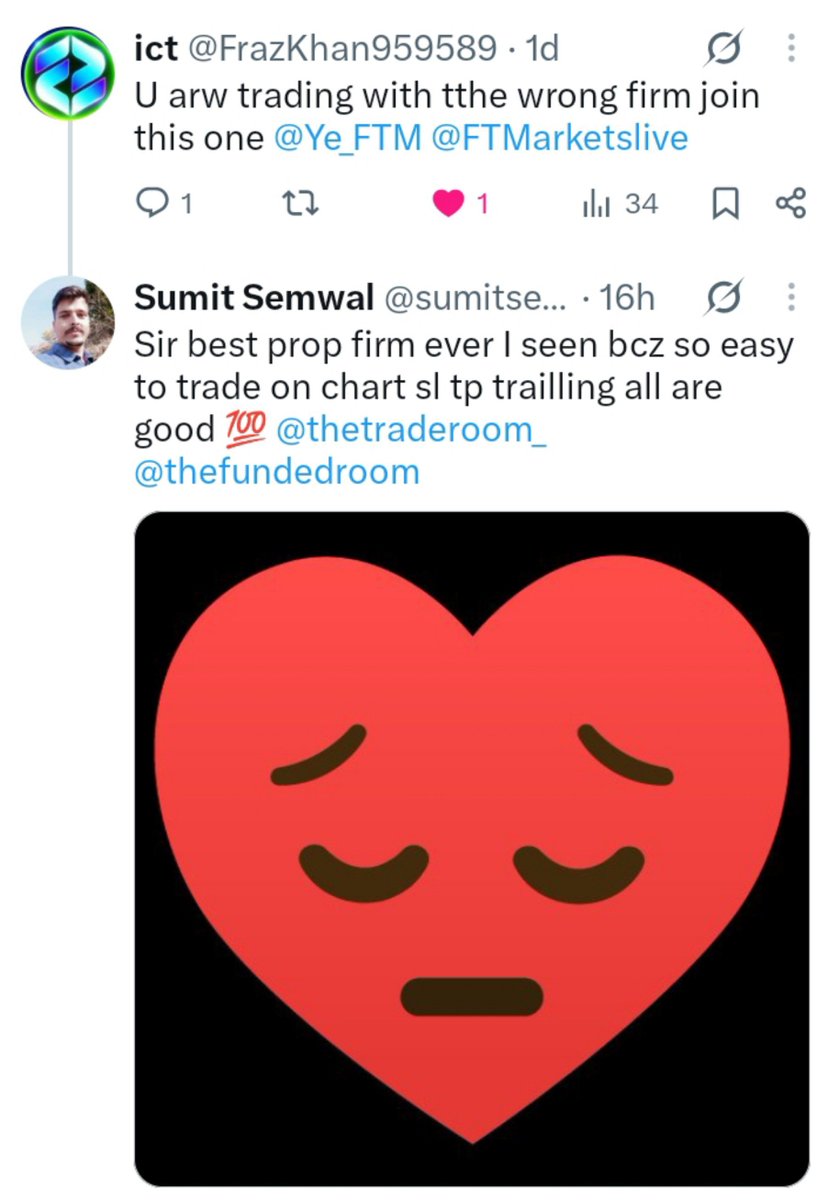 sumitsemwal1111's tweet photo. Best prop firm ♥️ @thetraderoom_ @thefundedroom @Bhuneshwar763 https://t.co/VyeIRvO9S5