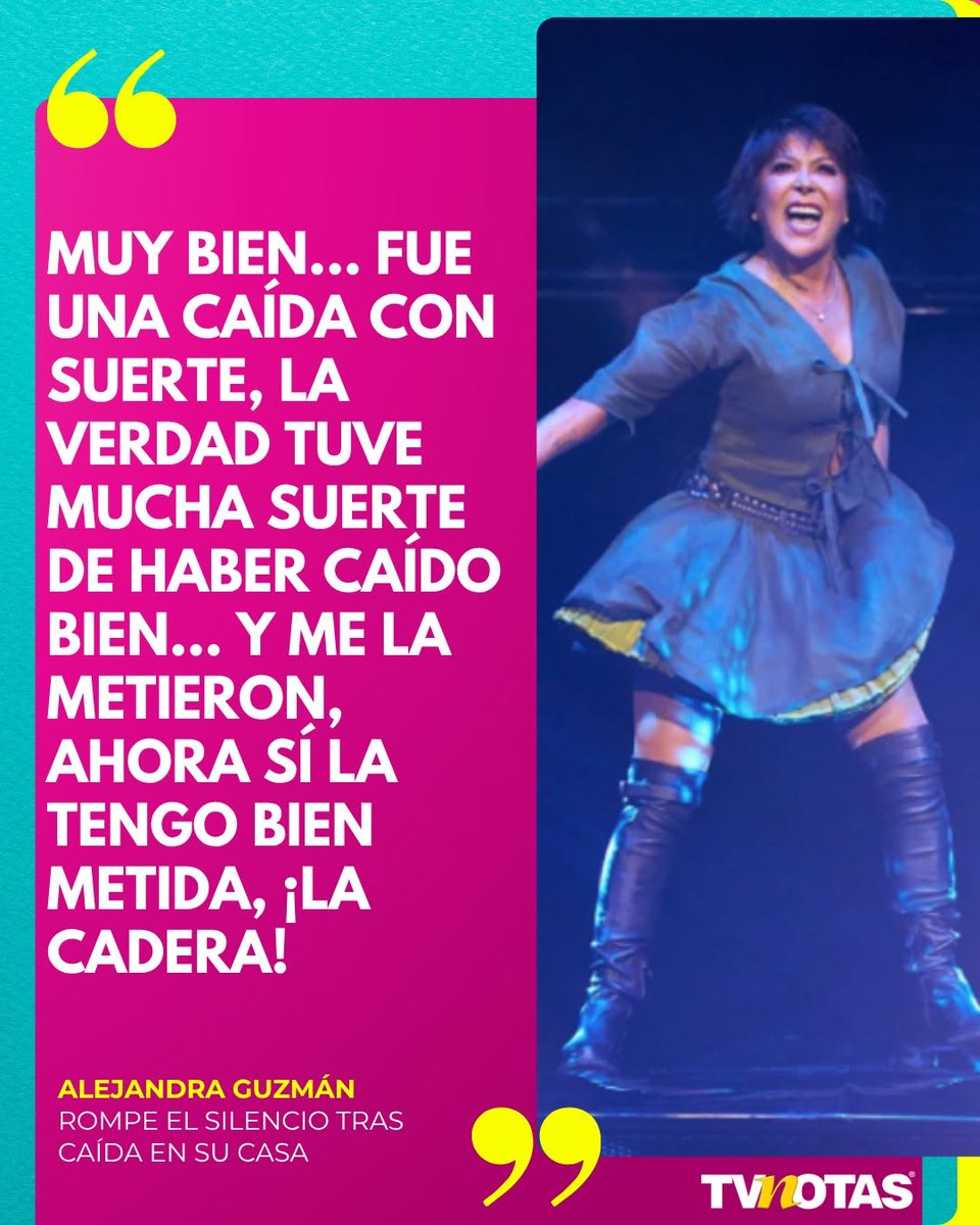 walkeradam2803's tweet photo. 👀 ¿Todo en orden? Alejandra Guzmán rompe el silencio tras sufrir caída https://t.co/MAsTfPaFKH