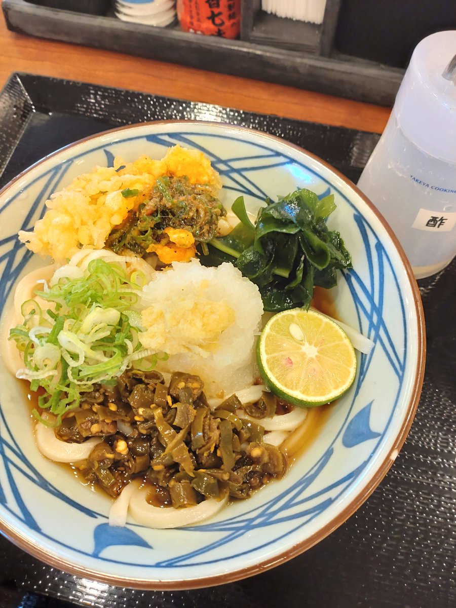 chibitora014's tweet photo. 青唐おろしうどん ぶっかけ並
#丸亀製麺弘前店 https://t.co/0MArXoyBV2