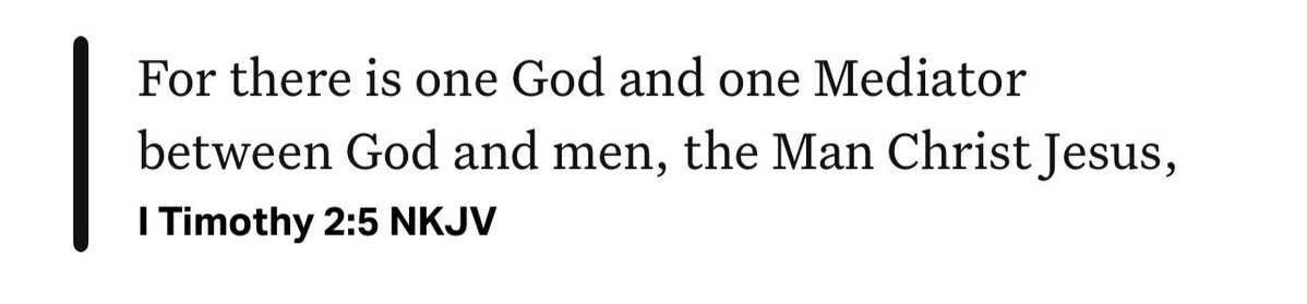 mark_petereit's tweet photo. @Catholic_Haze Yes, but the saints AREN’T God. They’re neither omniscient nor omnipresent.

So unless you are also in heaven, standing right next to them, they cannot hear your prayers.

But Jesus can, and does. https://t.co/8l6Pi9scT0