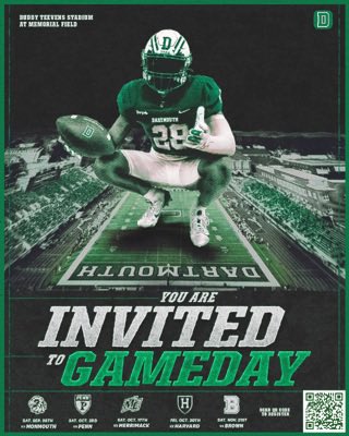 EliBurnside42's tweet photo. Big thank you to the @DartmouthFTBL  staff for the game day invite! https://t.co/asIJuWZKk7