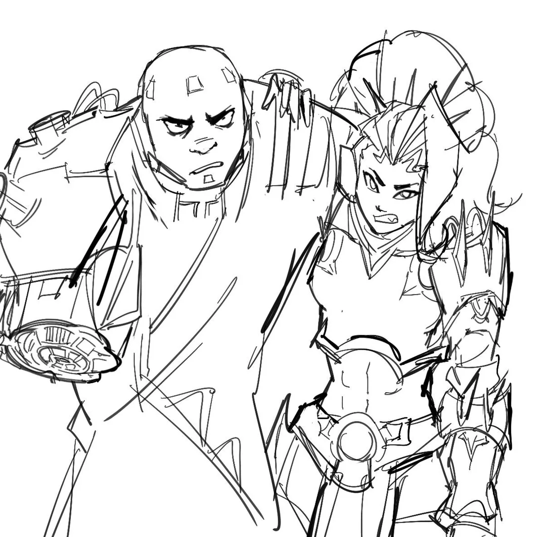 _sidebooz's tweet photo. old vendetta stuff. i love her sm 
#overwatch #vendetta #doomfist https://t.co/w0CoqE2LoY