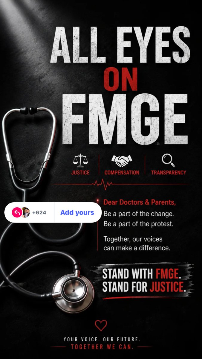 DukiyaMahadev's tweet photo. Students spend years preparing for medical examinations, and their careers cannot be treated casually.
@MoHFW_INDIA @JPNadda — take immediate action.We demand compensation&amp;transparency.We demand justice for FMGs.@NBEMS_Official #fmge #justiceforfmge #nbems @hanumanbeniwal https://t.co/fomaOwzKgD