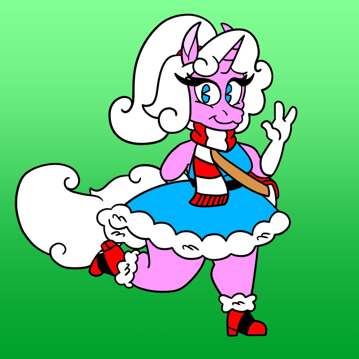TidyBreeze00's tweet photo. I was curious what an anthro version of Sweet Stuff would look like, and she's really cute! https://t.co/xslRoXHiaD