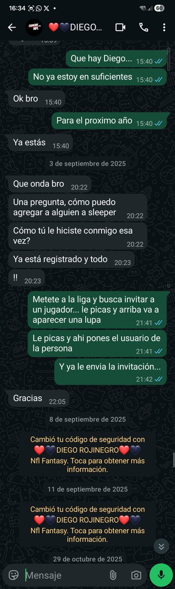 rafaurista's tweet photo. @SangreNFL Es peligroso que tipejos como Diego y @SangreNFL se la pasen haciendo publicidad de ser personas de buena fe y hagan este tipo de tranzas... tengan mucho cuidado y no se dejen engañar... https://t.co/ALMV4xR1b6