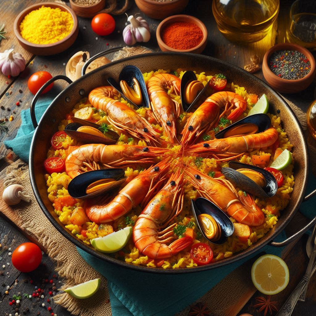 GeorgiaKemfk's tweet photo. Prueba nuestra paella valenciana con mariscos frescos de la costa, sabor auténtico que te transporta a Espaa en cada bocado! https://t.co/BMBhhE8V7L