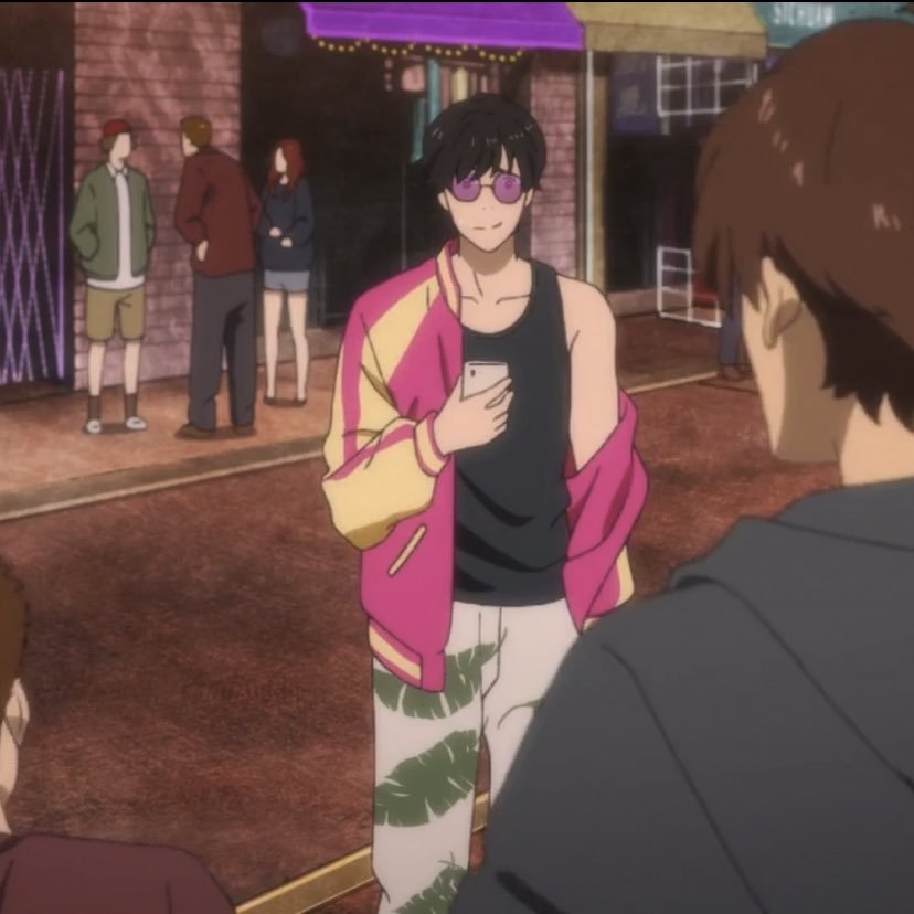 chaosbIast's tweet photo. eiji put all that on so he could look cute to meet shorter https://t.co/NumRzTRzkh