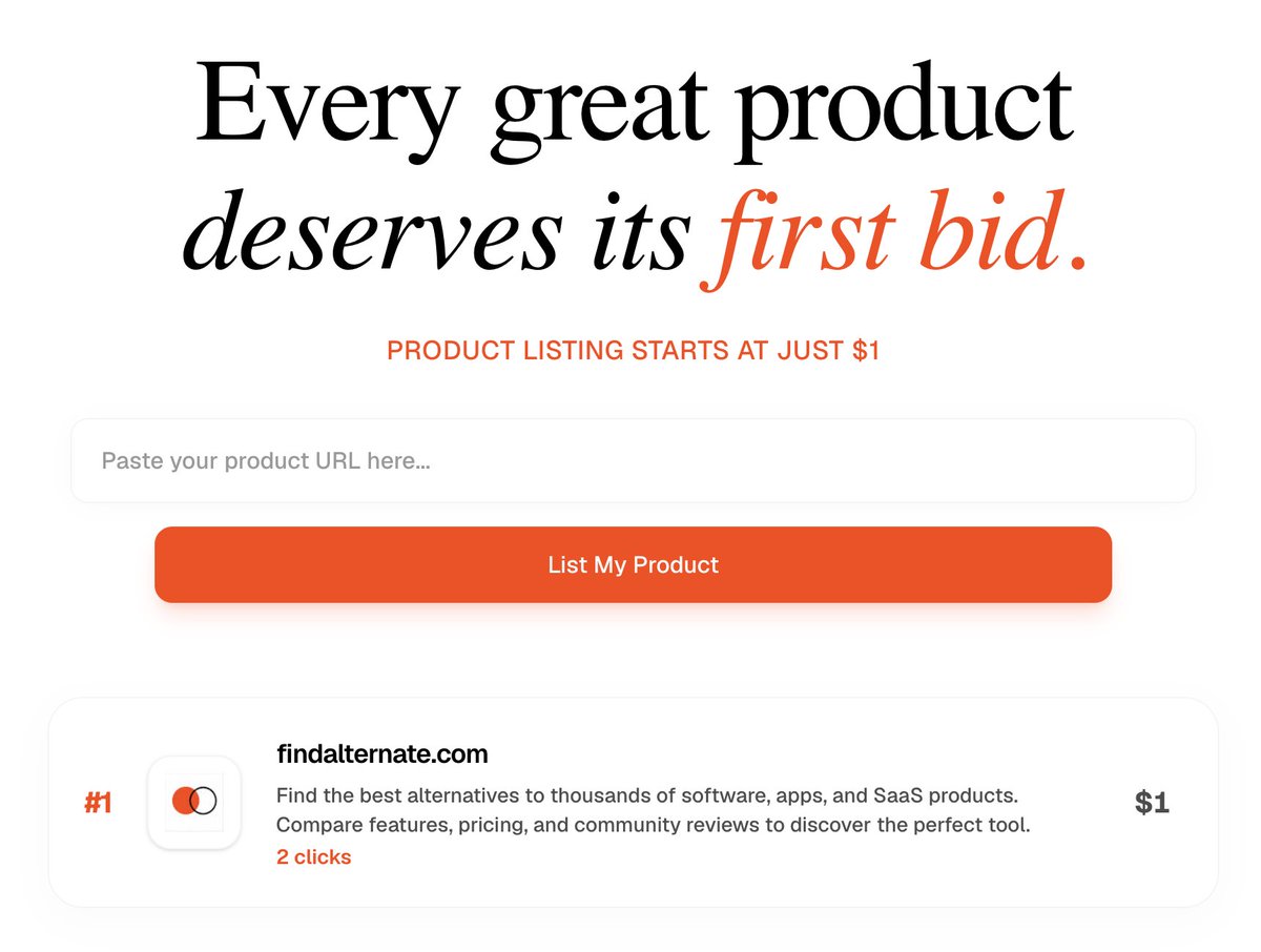 adityadotdev's tweet photo. Aaaaaaaand we're live!

https://t.co/UN2DQTs3DY

Every great product deserves its first bid. Its time for you to claim the #1 position now. https://t.co/T30S6pOgNo