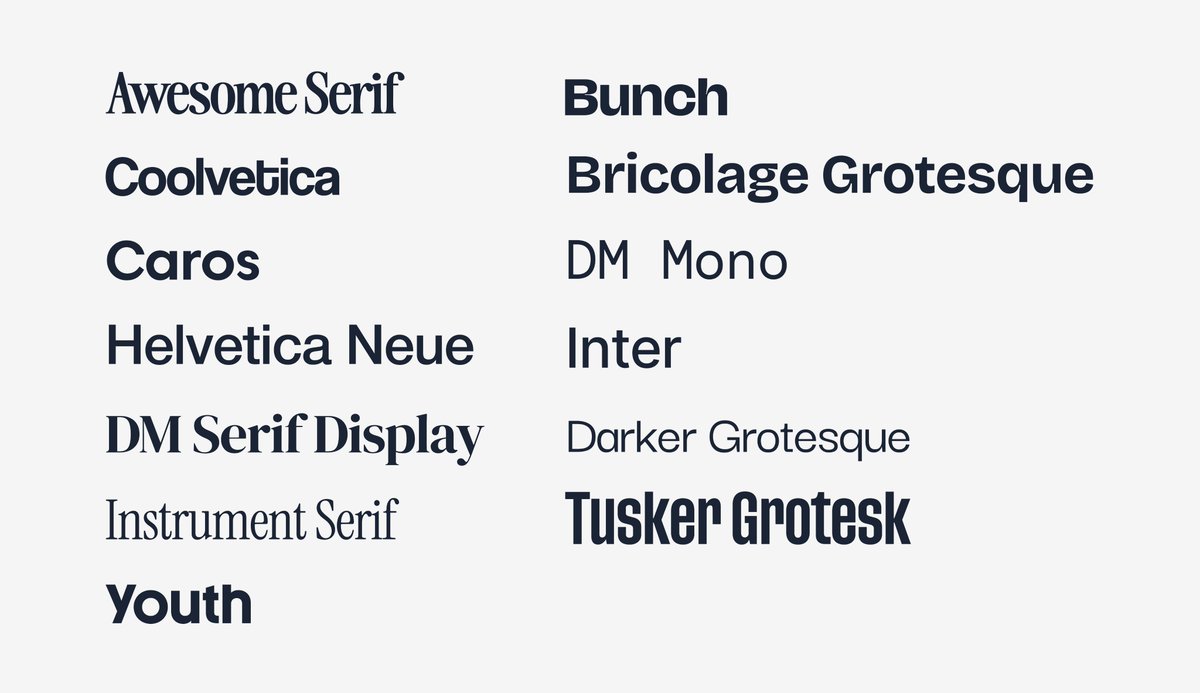 yahyavision's tweet photo. 5+ years as designer.   
The only fonts I'll ever need again https://t.co/cx2wUVi1AI